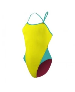 MAILLOTS - COMBIS Magasin 44 ALYN CRAZY POP - JAUNE/ROSE FUSHIA