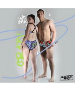 BALBI - JUNGLE ORANGE/BLEU -MAILLOTS - COMBIS Magasin balbi jungle orangebleu 2