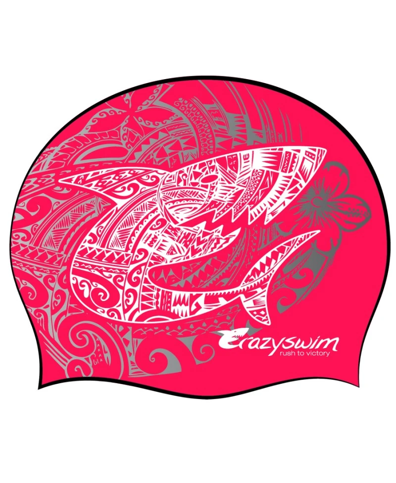 BONNET - CRAZY TATTOO - ROSE/ARGENT/BLANC 3 BONNET - CRAZY TATTOO - ROSE/ARGENT/BLANC