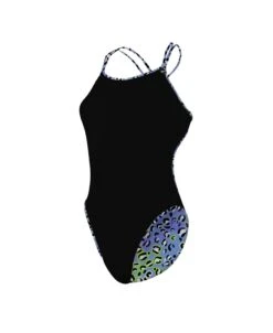 EVANS REVERSIBLE - JUNGLE VIOLET/VERT FLUO -MAILLOTS - COMBIS Magasin evans reversible jungle violetvert fluo 2