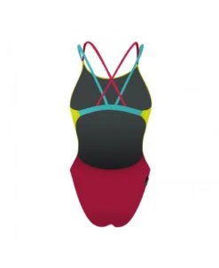 LAMIA CRAZY POP - JAUNE/ROSE FUSHIA -MAILLOTS - COMBIS Magasin lamia crazy pop jaunerose fushia 1