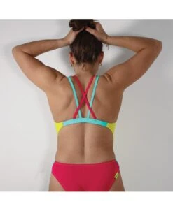 LAMIA CRAZY POP - JAUNE/ROSE FUSHIA -MAILLOTS - COMBIS Magasin lamia crazy pop jaunerose fushia 3