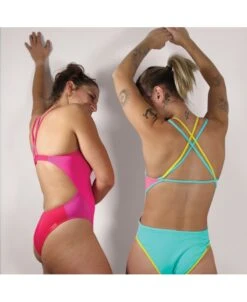 LAMIA CRAZY POP - ROSE BONBON/ROSE FUSHIA -MAILLOTS - COMBIS Magasin lamia crazy pop rose bonbonrose fushia 2