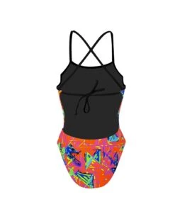 FLASHCROSS TIE BACK - ORANGE -MAILLOTS - COMBIS Magasin maillot de bain flashcross tie back orange 1