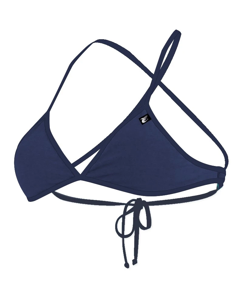 GLENNA TRIANGLE TIE BACK - BLEU MARINE 3 GLENNA TRIANGLE TIE BACK - BLEU MARINE