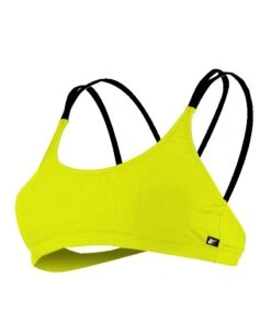 LAMIA TOP CRISS-CROSS BACK - JAUNE FLUO/NOIR