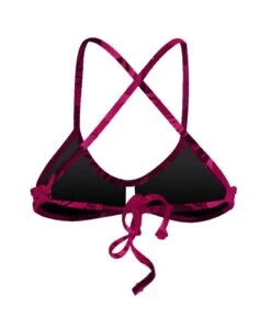 LEAVES FOREST CONFORT TIE BACK - ROSE CERISE -MAILLOTS - COMBIS Magasin maillot de bain leaves forest confort tie back rose cerise 1