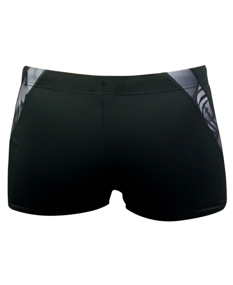 LEAVES FOREST PANEL SHORT - NOIR 5 LEAVES FOREST PANEL SHORT - NOIR – Image 3