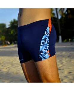 LEON PANEL SHORT - BLEU/ROUGE -MAILLOTS - COMBIS Magasin maillot de bain leon panel short bleu rouge 2