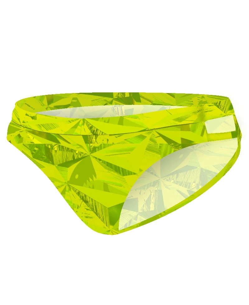 PRIMEVAL DOUBLE STRAP BRIEF - VERT CITRON 3 PRIMEVAL DOUBLE STRAP BRIEF - VERT CITRON