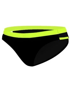 TYNDALL DOUBLE STRAP BRIEF - NOIR/JAUNE FLUO