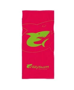 SERVIETTE - SHARK - ROSE/VERT