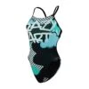 YELIA CRAZY ART - BLEU/VERT -MAILLOTS - COMBIS Magasin yelia crazy art bleuvert